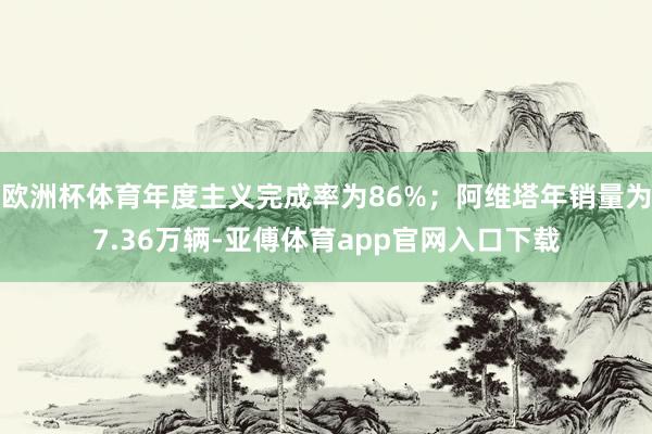 欧洲杯体育年度主义完成率为86%；阿维塔年销量为7.36万辆